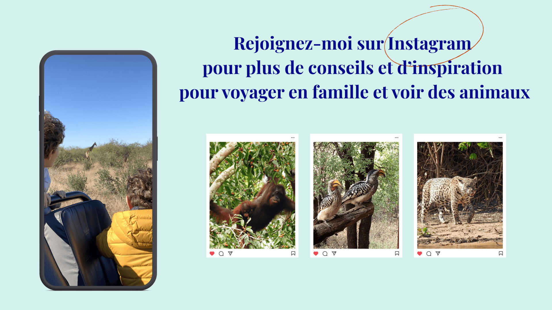 call to action instagram Bornéo